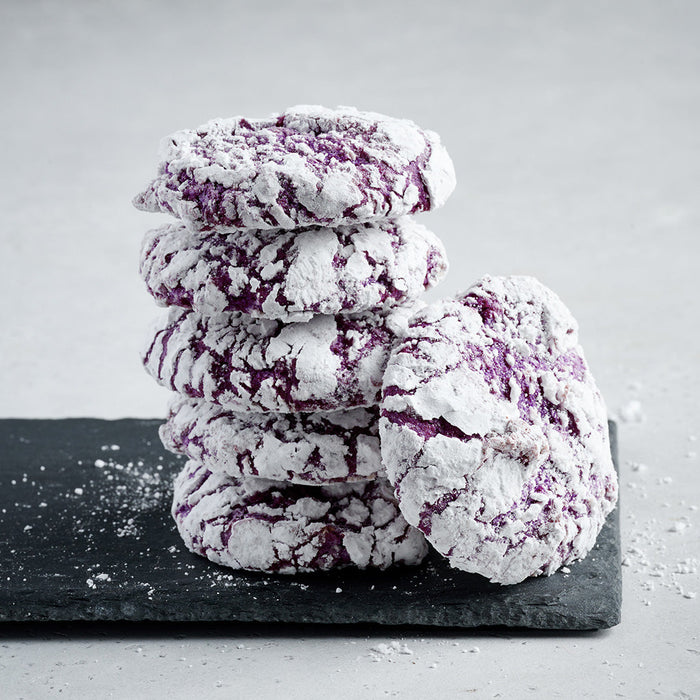 Ube Krinkle Cookies